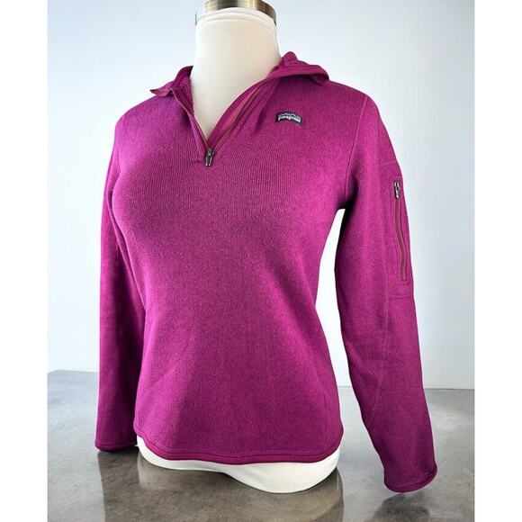 Patagonia Better Sweater Quarter 1/4 Zip Rubellite Pink Size Medium Style 25616 - Picture 2 of 14